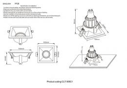 Встраиваемый светильник Crystal Lux  - 2